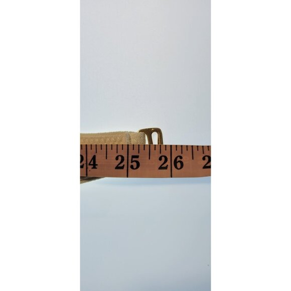 SAME LOS ANGELES BIKINY WOMENS TOP HAMMER BANDEU MEDIUM BEIGE FAUX SUEDE - Picture 5 of 6